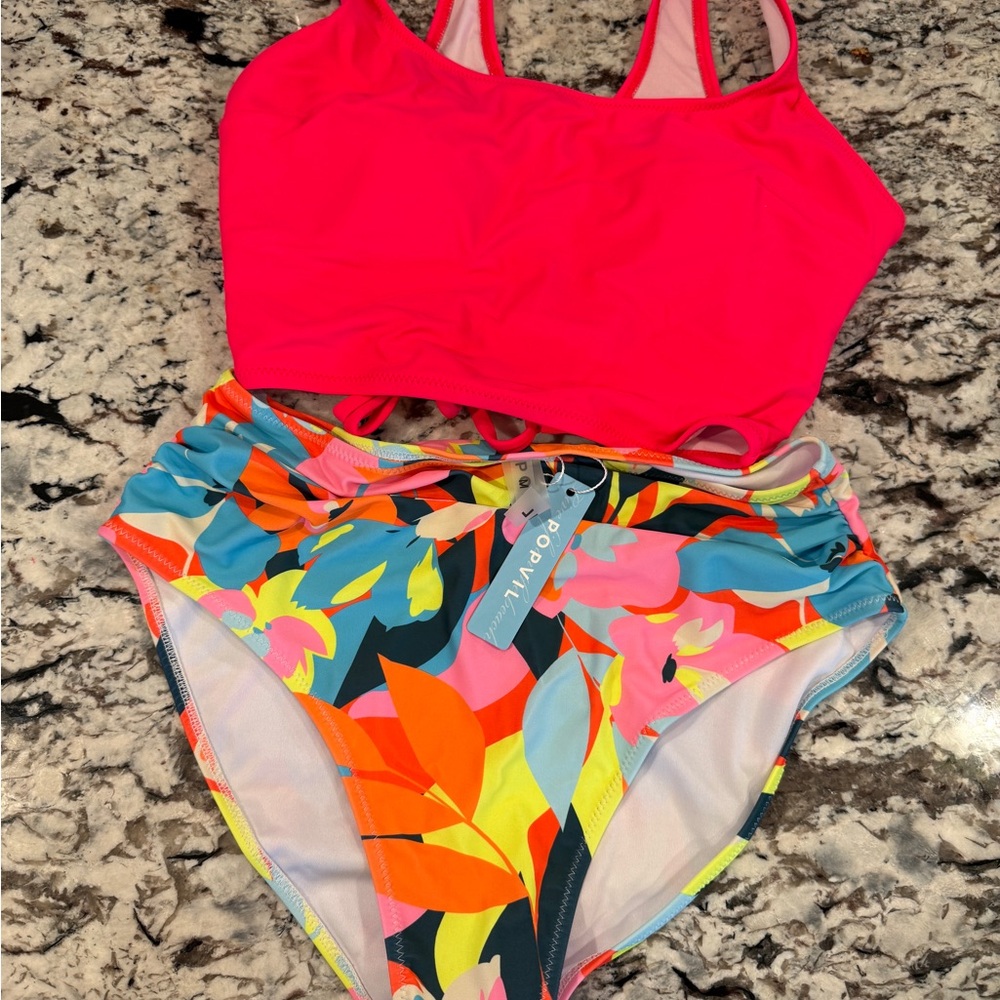 Bright Floral Bikini Set